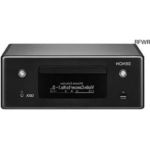 RFWR® Stereo Receiver met CD-speler, Radio, Bluetooth, WiFi, Airplay 2 en Muziekstreaming - Zwart