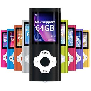 Draagbare MP3/MP4 Speler met 1,8 Inch LCD-scherm en Geheugenkaart Ondersteuning tot 128 GB