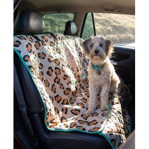 DWAM Autobeschermdeken hond – Hondendeken - Autodeken Hond - Autokleed – Dierenprint – Stof – One size – 139 x 140 cm – El Leon