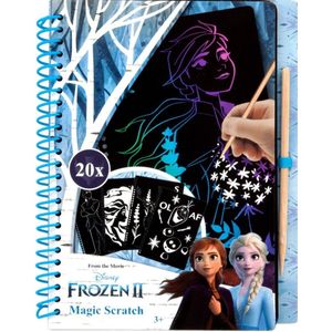 Disney Kraskaarten Frozen Ii 21 Cm Karton Zwart 20 Stuks