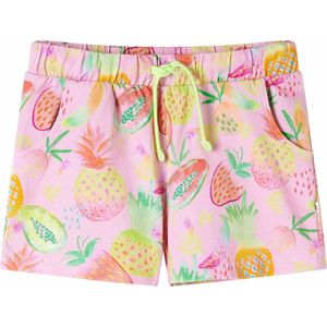 Kindershort zachtroze - Maat 140 - Trekkoord