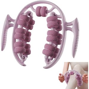 26-wielige massageroller, yoga-verwarmingsbuis voor spieren, voor het versterken van benen, billen en armen (roze)