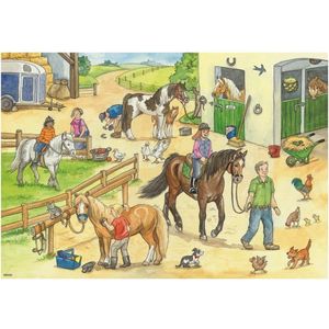 Op de Manege - 2x24 Stukjes (Paarden)