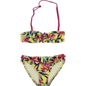 O'Neill geel gebloemde bandeau bikini kind Flower