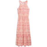 TOM TAILOR Jurk  beige / cranberry / watermeloen rood / wit