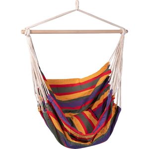 Hangstoel Eénpersoons 'Ferro' Single - Veelkleurig - 120 KG - Opbergtas incl. - 123 Hammock