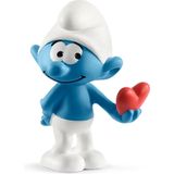 Schleich Smurf met hart 20817 - Speelfiguur  - De Smurfen - 3,7 x 3,1 x 5,5 cm