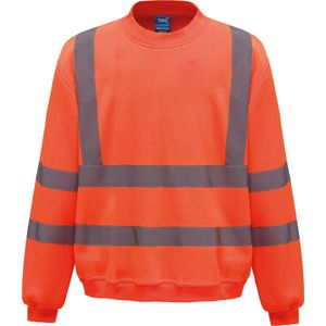 Yoko Signalisatie Sweatshirt YHVJ510 - Hi Vis Orange - L