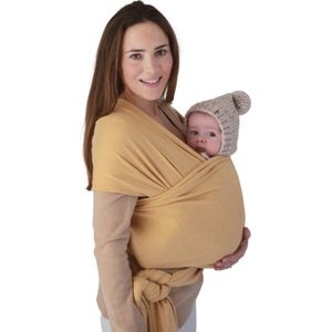 Mushie Baby Wrap draagdoek | Mustard Melange