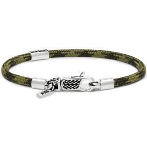 SILK Jewellery - Zilveren Armband - Alpha - 785EM6.21 - Maat 21,0