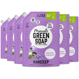 Marcel's Green Soap Handzeep Lavendel & Rozemarijn Navulling - 6x 1L
