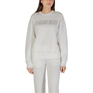 Printed Long Sleeve Round Neck Sweatshirt Wo - White