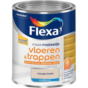 Flexa - Mooi Makkelijk Vloeren & Trappen Zijdeglans - Muurverf - Vleugje Dadel - Mengverf - 0.75 Liter