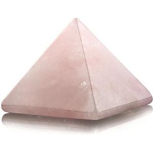 Piramide Edelsteen Roze Kwarts (25 mm)