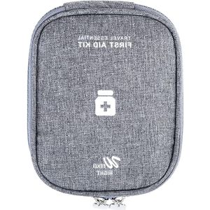 Inovra - Medicijntas waterdicht - EHBO-tas voor op reis - Oxford apotheektas - Compact en multifunctioneel - Grijs . - EHBO-kit