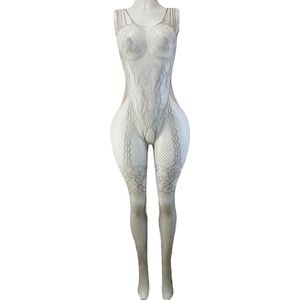 BamBella ® - Panty pak -Onesize - body suit - Dames - Onesize - Erotische jumpsuit van kant lingerie Grijs