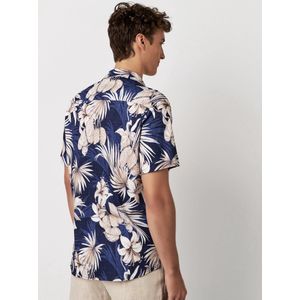 Desoto - Overhemd Donkerblauw Desoto Desoto Lido 1/2 Korte Mouw Overhemd Donkerblauw 83733-3