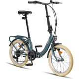 PACTO EIGHT FOLDING BIKE 6v PATROL GREEN VOUWFIETS PLOOIFIETS LAGE INSTAP FIETS SHIMANO 20 inch