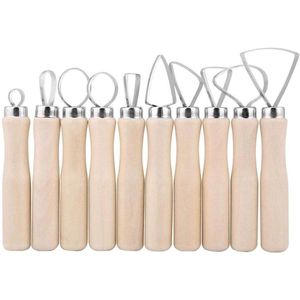 10-delige set kleigereedschap, keramische modelleringsgereedschap DIY modelleringsgereedschap set accessoires