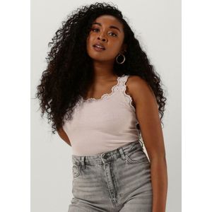 Rosemunde Silk Top W/ Lace Tops & T-shirts Dames - Shirt - Lichtroze - Maat L