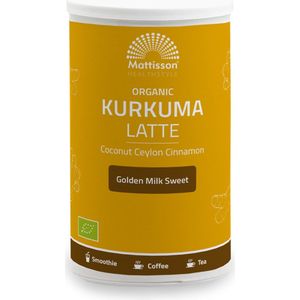 Mattisson - Biologische Kurkuma Latte - Gezoet - 175 g