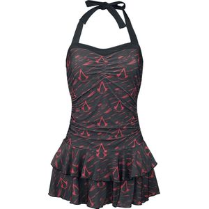 Assassin's Creed Distressed Symbols Dames Zwempak - meerkleurig - XS