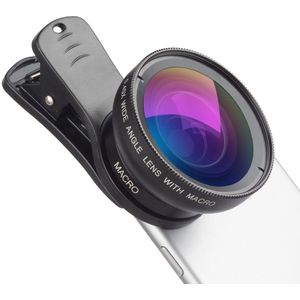 Crrynuo - Smartphone Lens - Clip-On Macro Lens - Telefoon Macro Lens - 1 Stuk - HD Beeldkwaliteit - Zwart