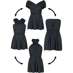 Black Premium by EMP Zwarte tanktop met meerdere draagmogelijkheden - Dames - XS