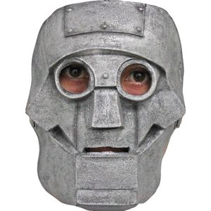 Partychimp Robot Gezichts Masker Halloween Masker voor bij Halloween Kostuum Volwassenen - Latex - One-size
