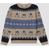 s.Oliver - Strickpullover - Zacht - Jacquardtrui - Lange Mouwen - Ronde Hals