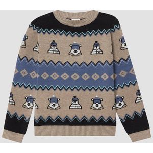 s.Oliver - Strickpullover - Zacht - Jacquardtrui - Lange Mouwen - Ronde Hals