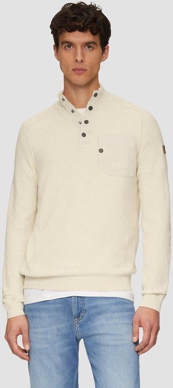 s.Oliver - Trui - Offwhite - Knitwear - Lange Mouw