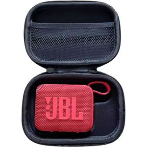 CasePhase - JBL Go 4 - Beschermhoes - Zwart - Hardcase - Inclusief Accessoirevak