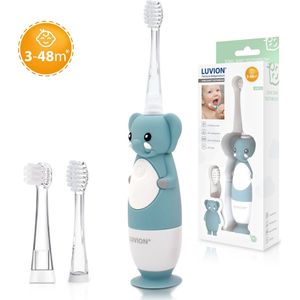 Luvion - 400S Elephant - Sonische Elektrische Tandenborstel - Voor Baby en Peuter - 0 t/m 4 Jaar - Met Timer