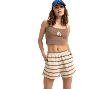 Roxy - Perfect Stripe - Korte Sportbroek - Bruin - Dames