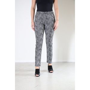 New Star dames broek - broek tweed dames - Canberra - tweed broek - zwart - Lengte 31 - maat 28