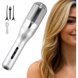 Split Ender voor Gespleten Haarpunten Incl. 5 Accessoires - Multistyler Split Remover Draadloos - Split End Trimmer - Grijs