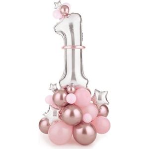 Partydeco - DIY Ballon sculptuur Pink 1 - 90 x 140 cm