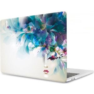 Laptophoes - Geschikt voor MacBook Pro Hoes - 13-inch Case Voor Pro 13 inch (M1, M2 2017-2022) A1706 t/m A2686 - Vrouw Print