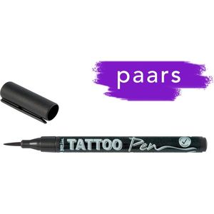 KREUL Paarse Tattoo Stift - Tattoo pen voor creatief schilderen en decoreren van niet-vettige huid – voor strand, feest, carnaval en kinderen verjaardag