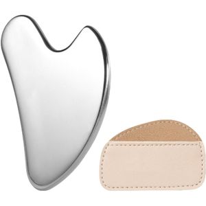 Gua Sha Massage Tool Stainless Steel Face Massage Tool Gua Sha Board Used for Reducing Edema in the Body, Face and Neck