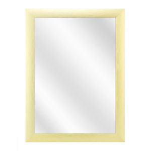 Spiegel met Brede Aluminium Lijst - Goud Geschuurd - 40x60 cm