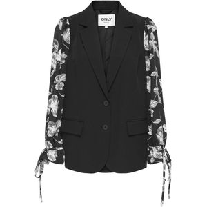 Only Blazer Onlmellie Life Mix Blazer Tlr C 15363419 Black/flower Sle Dames Maat - W38
