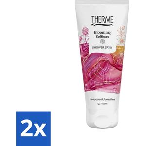 2 x Therme - Blooming Selfcare - Douche Satin - Verfrissend - Verzorgend - 200ml - Douchegel - Doucheproduct - Verzorging - Zelfzorg - Wellness