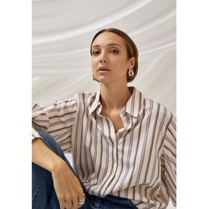 Peppercorn Ily Shirt Whitecap Stripes