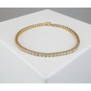 Christian gouden zirkonia armband
