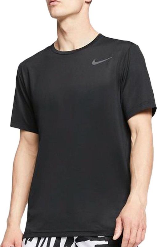 Nike - Top S/S Hyper Dry - Fitness Shirt - Zwart
