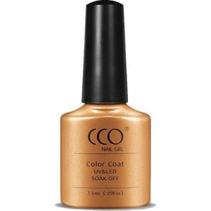 CCO Shellac - Gel Nagellak - kleur Landlade 68074 - BruinOranje - Dekkende kleur - 7.3ml - Vegan