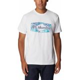 Columbia Sun Trek Graphic T-shirt Met Korte Mouwen Wit M Man