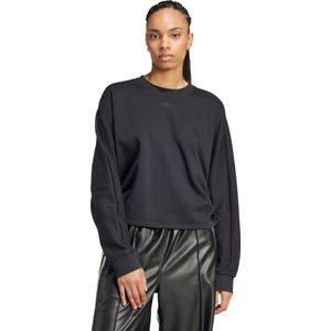 adidas Originals Ruched 3-Stripes Loose Sweatshirt - Dames - Zwart- L